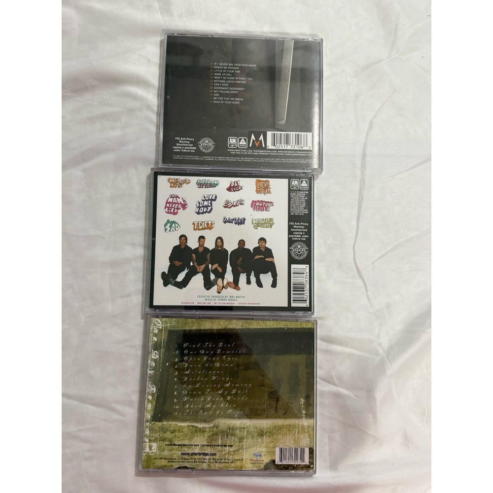 Lot Of 3 CDs  2 Are by Maroon 5  And‎ 1 By Alter Bridge - Picture 4 of 5